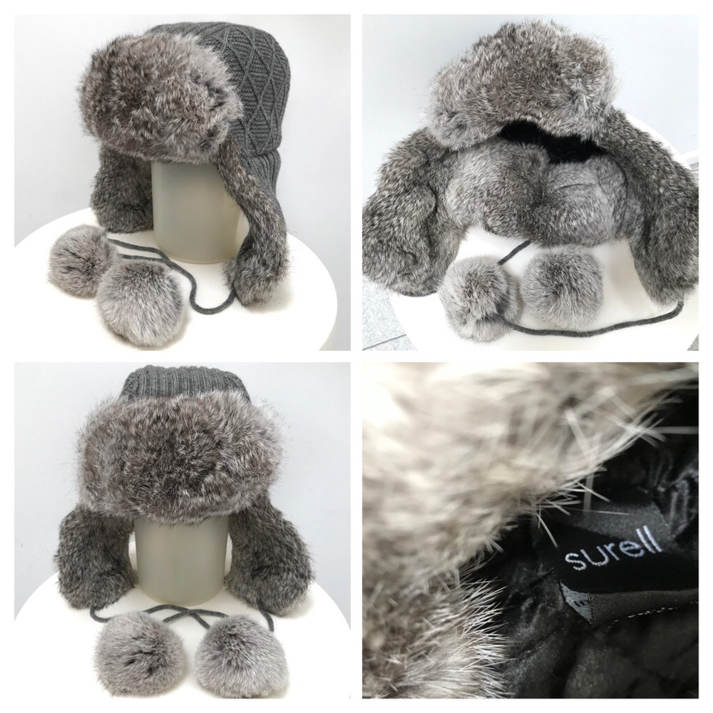 🎁SURELL 100% Fur Trapper Hat (NWOT)